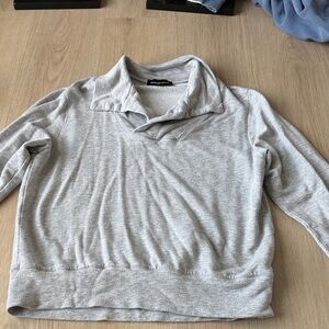 Fifteen Twenty Light Gray Cowl Neck Sweater